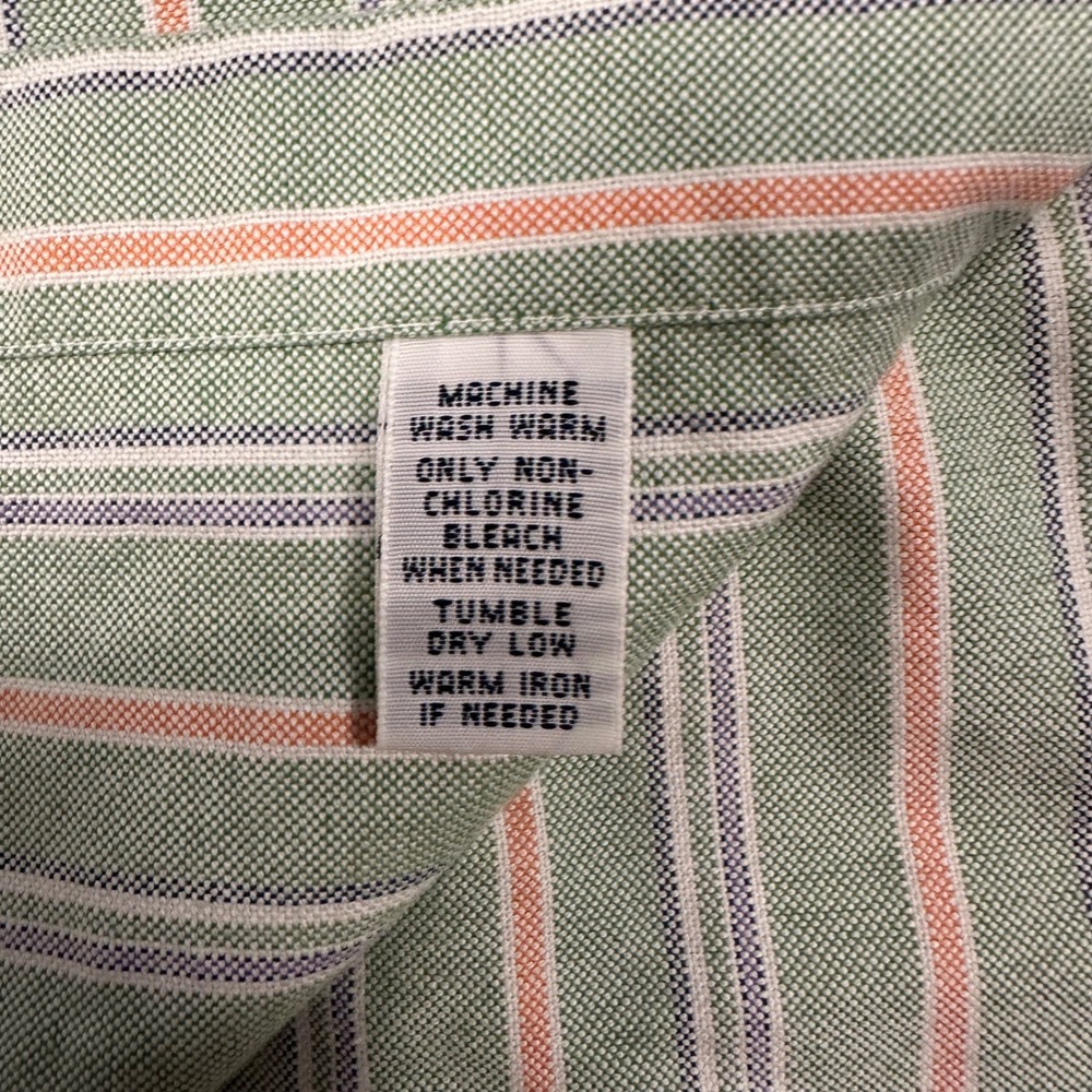 Vintage Polo Ralph Lauren Oxford Dress Shirt Mens 15.5 32/33 Classic Fit Striped - Picture 11 of 12